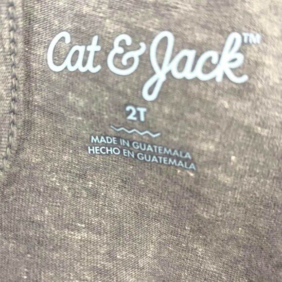 CAT AND JACK Gray Yellow Sequin Pineapple Sleeveless Tank Top - Picture 4 of 6